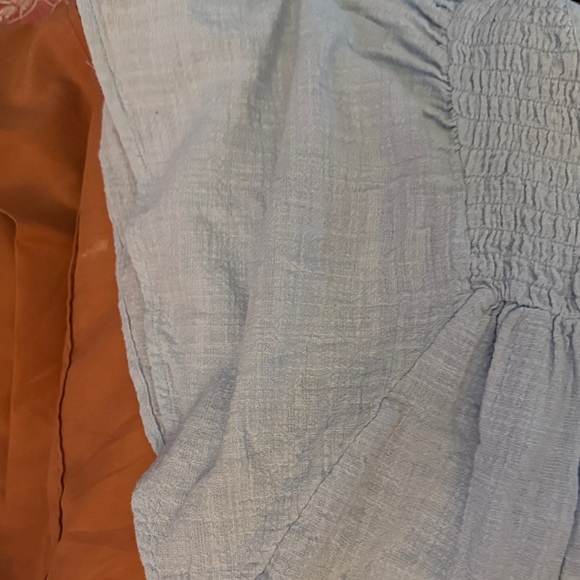 Cato Sky Blue Flutter Sleeve Top - Picture 3 of 4